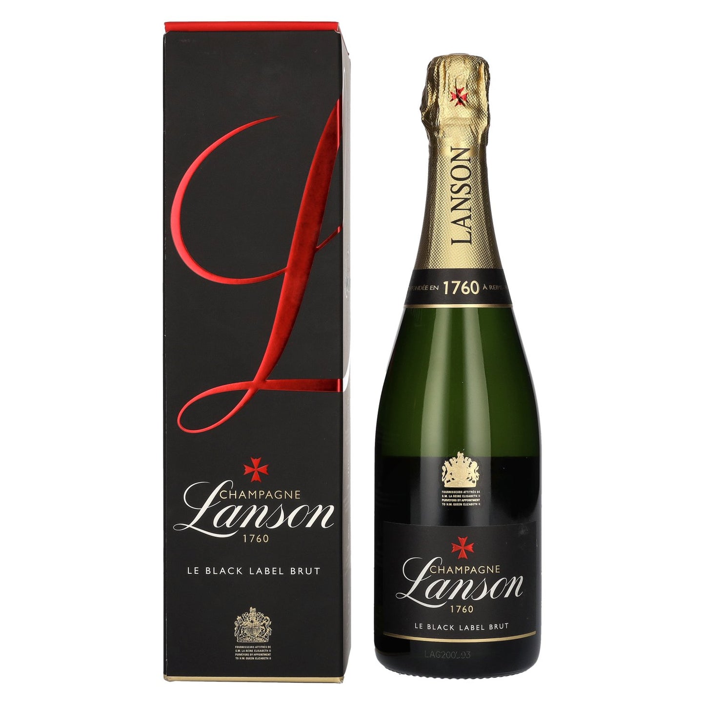 Lanson Black Label Brut - 750ml - 12,5% Vol. in Geschenkverpackung